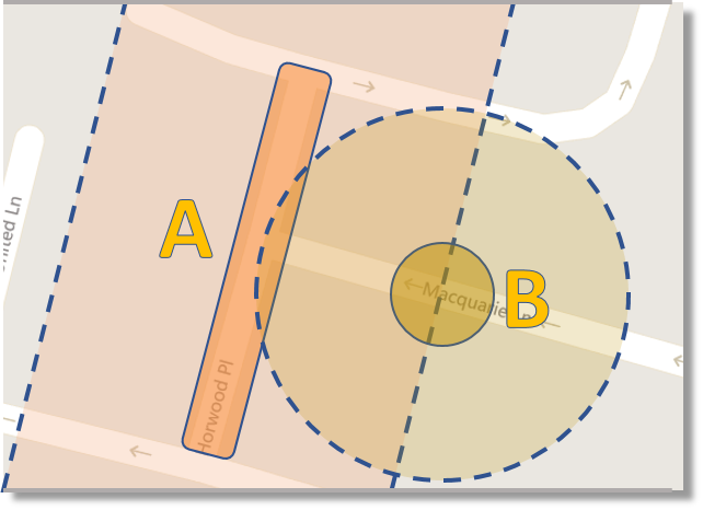 Buffers overlap both projects
