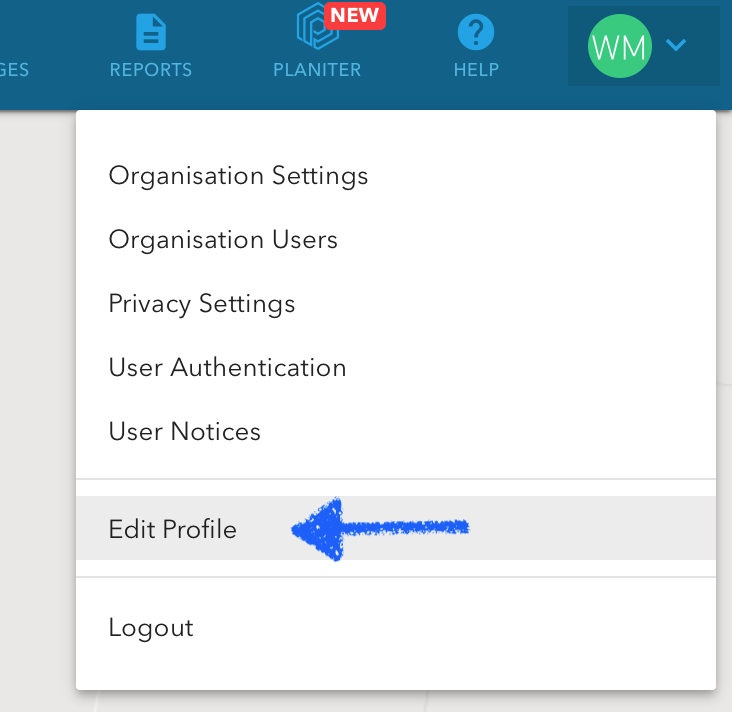 User Menu
